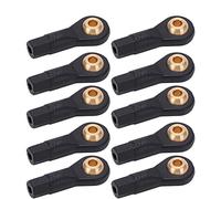 Jiawu Rotule de Biellette de Direction RC M2 en Plastique Durable, Léger, Résistant à l'usure pour Voiture Télécommandée 1/10 1/12, 10 Pièces de Taille Précise M2, extrémité de Biellette de