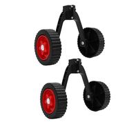 Jiawu Roue de Tondeuse à Corde, 2 PCS Roues de Support de de Mauvaises Herbes, Fixation Auxiliaire pour la Coupe-Herbe Facile, Idéale pour Le Tube d'arbre de 0,98 à 1,1 Pouce