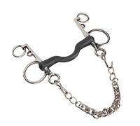 Jiawu Rouleau de Mors de Bouche de Cheval en Acier Inoxydable, Filet Poli