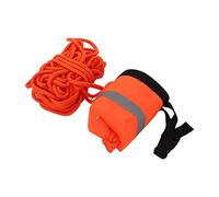 Jiawu Sac de Corde à Lancer, Sac de Corde Flottant dans l'eau avec Bande Réfléchissante et Sifflet, équipement d'économie d'extérieur pour Le Kayak, Le canoë, Le Sauvetage à la Dérive (30M)