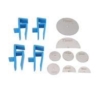 Jiawu Scribing Line Jig Set Bevel Opening Cabinet Closet Jigs for Woodworking Projects Bleu pour les Rénovations de la Garde-robe