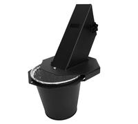 Jiawu Seau à Graisse pour Barbecue, Seau à Graisse pour Fumoir Compatible avec Les Barbecues Pit, Z et Recteq, Récupérateur de Graisse Fermé en Acier Robuste Résistant à la Chaleur