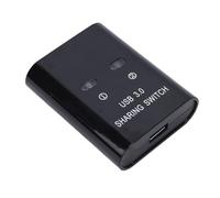 Jiawu Sélecteur de Commutateur USB 3.0, Commutateur de Partage USB3 pour 2 Ordinateurs et Périphériques, Répartiteur de Hub USB Super Rapide avec à un Bouton pour OS X,