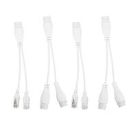 Jiawu Séparateur POE 1 vers 2, Adaptateur de Câble CCTV étanche, pour
