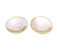 Jiawu Shell Tray Elegant Pearl Mother | Perme de Bijoux pour Mère/Femme/Fille/Sœurs | Porte-bague de Mer 2 pcs.