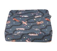 Jiawu Siège Rehausseur Antidérapant pour Tout-petit, avec Housse Amovible pour Table à Manger, Confortable, Léger, Portable, pour Voyage