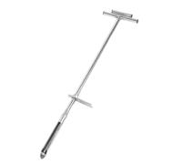 Jiawu Sonde de Sol de 40 Pouces, Sonde D'échantillonneur de Sol en Acier Inoxydable avec éjecteur et Pédale de Pied, T Kit D'essai de Sol de Manipulation pour L'échantillonnage du Sol