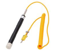 Jiawu Sonde de Thermocouple de Surface Portative de Type K, Tige Droite, Réponse Rapide <5 S, -50-500 ℃, Sonde de Thermocouple de Remplacement pour une Mesure Précise de la Température dans