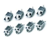 Jiawu Soudure Clamp, 16 Pièces, Fer, 50 X 25 X 25mm, Alignement de Tôle | Kit de pinces papillons de soudage, pinces carrées à angle de fer, pour panneau de carrosserie automobile, usage industriel