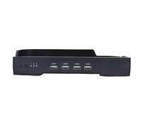Jiawu Station d'accueil pour Ventilateur de Refroidissement, Compatible avec 2, Flux d'air Efficace, éclairage RGB pour Configuration de Jeu, Matériau PVC, Montage Mural