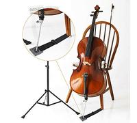 Jiawu Support d'ancrage pour épingle de Violoncelle, Bouchon Antidérapant pour la Pratique du Violoncelliste, Sangle en Nylon Réglable de 40 à 80 Cm avec Anneau en Métal et Tampon en éponge, (B)