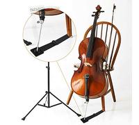 Jiawu Support d'ancrage pour épingle de Violoncelle, Bouchon Antidérapant pour la Pratique du Violoncelliste, Sangle en Nylon Réglable de 40 à 80 Cm avec Anneau en Métal et Tampon en éponge, (A)