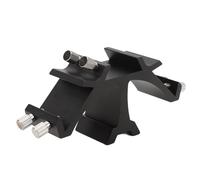 Jiawu Support de Montage pour Télescope, Support Triple Chercheur pour Télescope Astronomique, Base de Montage en Queue d'aronde en Alliage d'aluminium avec 3 Emplacements Fixes pour Accessoires