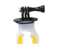 Jiawu Support de Morsure de Bouche, Embout Ergonomique en Silicone Respirez à Travers Le Support de Morsure de Bouche de Caméra de Conception, de de de Surf avec Flotteur et Lanière de Cou pour