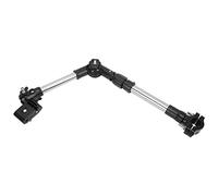 Jiawu Support de Parapluie RÉGLABLE ET DURIBLE LATER FAUTEUILS ROULANTS, Marcheurs, Vélos ET Plus Encore (Noir rétractable)