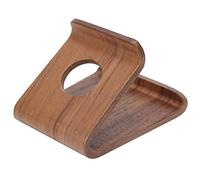 Jiawu Support de Tablette PC de Bureau en Noyer, Support de Téléphone Portable Double Face, Bord Lisse, Robuste, Durable, Résistant à l'usure, Base d'ordinateur pour la Maison et Le Bureau, 2 (1)