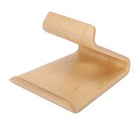 Jiawu Support de Tablette PC de Bureau en Noyer, Support de Téléphone Portable Double Face, Bord Lisse, Robuste, Durable, Résistant à l'usure, Base d'ordinateur pour la Maison et Le Bureau, 2 (Ton