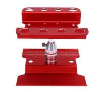 Jiawu Support de Travail pour Voiture RC à Hauteur Réglable, Table de Réparation Stable pour Voitures à échelle 1/10 1/8, Conception de Simulation de qualité Industrielle (Rouge)