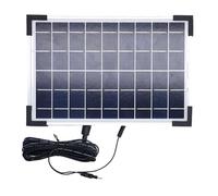 Jiawu Système d'arrosage Solaire Automatique avec Panneau Solaire IP65 9 V 5 W, Kit d'irrigation Goutte à Goutte pour Jardin, Cour, Arroseur de Plantes avec Minuterie Intelligente pour une