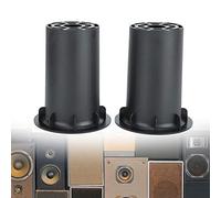 Jiawu T9 Subwoofer Port Vent Tube, 4in Longueur, 71mm Trou, ABS Plastique | Évent de haut-parleur à inverseur de phase, paroi intérieure lisse, extrémités de bouche en corne, pour boîtiers à phase