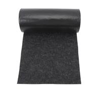 Jiawu Tapis de Couchette de Remorque de Bateau, Tapis en Polyester de 19,68 Pieds de Long et 0,98 Pieds de Large, Rembourrage de Couchette de Bateau Noir avec Coussin de 2 Mm pour Guides de Remorque