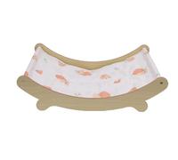 Jiawu Tapis de Refroidissement pour Chat, Tapis de Glace d'été en Gel PVC, de Refroidissement pour Chat en Bois Massif, de pour Animaux de Compagnie avec Cadre de Montage pour Chats et Chiens (S)