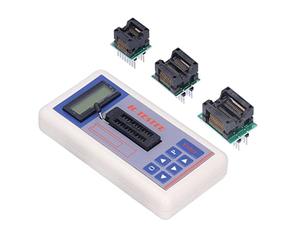 Jiawu Testeur de Circuit intégré, Testeur IC à Modes Automatiques 5 V 3,3 V, Compteur de Transistor avec Plus de 1300 Modèles de Puces, Arrêt Automatique pour les Tests de Circuits des Ingénieurs en