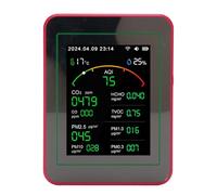 Jiawu Testeur de qualité de L'air, Détecteur WiFi 15 en 1 avec Technologie Avancée pour une Utilisation Intérieure au Bureau à Domicile (Tapez 2)