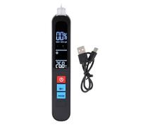 Jiawu Testeur de rotation triphasé, testeur de tension sans avec écran LCD et alarme sonore, barre analogique de pourcentage de signal, batterie rechargeable, 6 plages