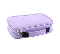 Jiawu Trousse à Crayons, 72 Emplacements Pliables en Tissu, Grande capacité, Trousse à Crayons, Sac à avec Poignée à Fermeture éclair Cousue, Sangle pour étudiants, Artistes, Enfants Amateurs (PURPLE)