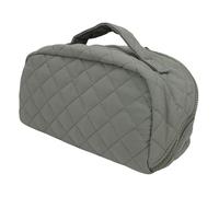 Jiawu Trousse de Maquillage à Plat, Trousse de Toilette Imperméable avec Porte-Brosse séparé pour Femme, Choix de Cadeau élégant, Idéale pour Les Voyages ou la Routine Quotidienne (Green)