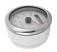 Jiawu Type de Pointeur de Tachymètre de 85 Mm 0-8000 Tr/min, Rétro-éclairage 7 Couleurs, Jauge de Bateau étanche IP67 pour Générateur de Moteur Marin 9-32 V Universel (WHITE)