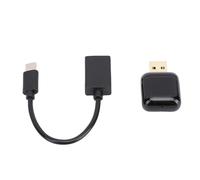 Jiawu Une Voiture Qui Convient à iOS et aux Utilisateurs avec Un Adaptateur sans Fil pour/Voiture, Plug-et-Play, Noir, Noir,