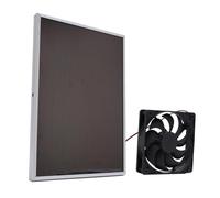 Jiawu Ventilateur à Panneau Solaire de 6 Pouces avec Vent Fort, Ensemble de Ventilateurs Solaires Portables pour Voiture, Maison, Chambre à Coucher, Multifonctionnel pour Pièces, Matériau ABS