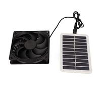 Jiawu Ventilateur d'extraction à Panneau Solaire, élimination Efficace des Odeurs à économie d'énergie de 3 W, Extracteur 'air à énergie Solaire avec Ventouse pour Maisons 'animaux, Camping-cars,
