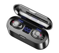 Jiawu Véritables écouteurs sans Fil Bluetooth 5.1 Contrôle Tactile | Affichage de la puissance du boîtier de chargement, réduction du bruit des appels à double micro, étui de chargeur pour