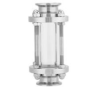 Jiawu Verre de Vue, Verre de Vue de Débit en Acier Inoxydable 304, Type à Trois Pinces 38 Mm, de Visualisation avec Observation à 360 Degrés pour la du Débit des Tuyaux