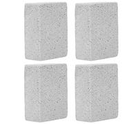 Jiawu Verre Poudre Brique de Nettoyage pour Gril, Lot de 4 Bloc | Pierre de nettoyage inodore et odeur chimique, pour grilles de barbecue, éviers, carrelages et baignoires, rayures