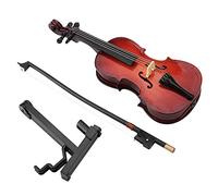 Jiawu Violoncelle Miniature, Modèle d'instrument de Réplique en Tilleul de 5,5 Pouces, Modèle Musical avec Support de Boîtier Noir pour Bureau à Domicile, Bibliothèque, Décoration de Salle de