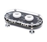 Jiawu Visualiseur Audio LED, Visualiseur de Musique Couleur, 26 Couleurs, 9 Modes VFD, 8 Modes Clignotants, 4 Niveaux de sensibilité et de luminosité, for Jeu, Studio