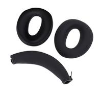 Jiawu WH-XB910N Coussinets d'oreille et Housse de Bandeau, Protection Durable pour Une Utilisation Prolongée, Noir, 3 Pièces, pour Les Amateurs D'écouteurs