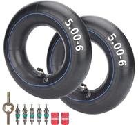 JIAYAN Lot de 2 Chambre à air13x5.00-6 avec tige de valve coudée TR87 Remplacement pour les wagons de tondeuse à gazon Razor Go Kart Dirt Bike ATV