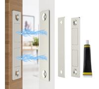 Jiayi Lot de 2 Aimant Porte Placard avec Colle Ultra Mince Aimant Fermeture de Porte Placard Loquet Magnétique Pour Tiroir Meubles, Armoire, Double Aimant Puissant sans Vis sans Perçage