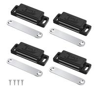 Jiayi Lot de 4 Aimant pour Porte Placard Aimant de Porte Plastique pour Meuble, Loquet de Porte Puissant Aimant Loqueteux Magnétiques Aimant Cuisine Fermeture de Porte pour Tiroirs, Armoire