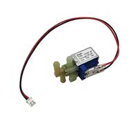 Jiayin JYZSF-4F Électrovanne 12 V DC pour eau, gaz, air, 3 voies normalement fermées, mini vanne magnétique électrique 0-0,8 MPa pour aspirateur robotique, distributeur d'eau, projet de bricolage