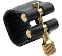 Jiayouy Embouchure de saxophone ténor professionnel en cuir noir