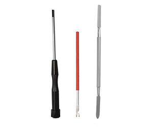 Jiayouy Kit d'outils de réparation pour instruments à vent en bois avec crochet à ressort et tournevis à double tête plate pour saxophone, clarinette, hautbois, flûte, piccolo 3 pièces