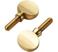 Jiayouy Lot de 2 vis de serrage en laiton pour saxophone soprano, alto, ténor, filetage doré, 4 mm