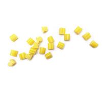 Jiayouy Lot de 20 butées de rotor de valve en caoutchouc de 4 mm de diamètre pour klaxon, euphonium, tuba, trombone jaune