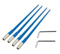 Jiayouy Lot de 4 barres de réglage bidirectionnelles de 420 mm en acier avec n L pour guitare électrique acoustique, basse, réglage du manche
